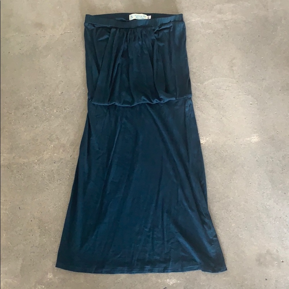 Fighting eel Teal tube dress XS